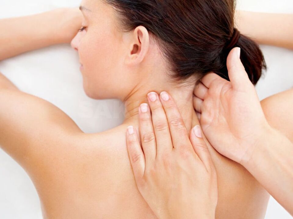 masaža vrata za osteohondrozo